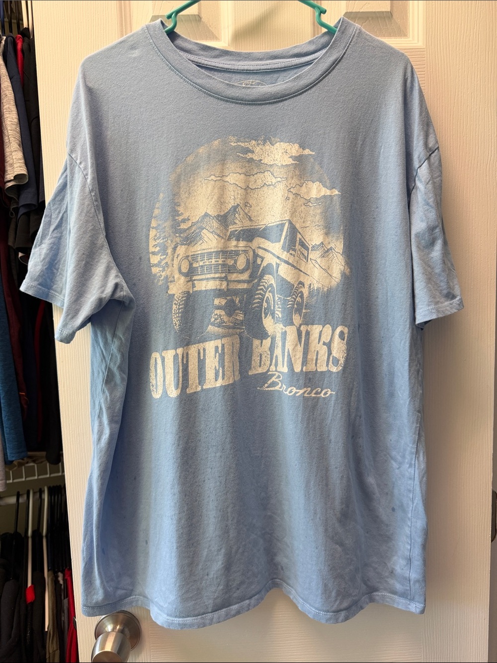 Outer Banks Bronco Graphic Tee - Light Blue